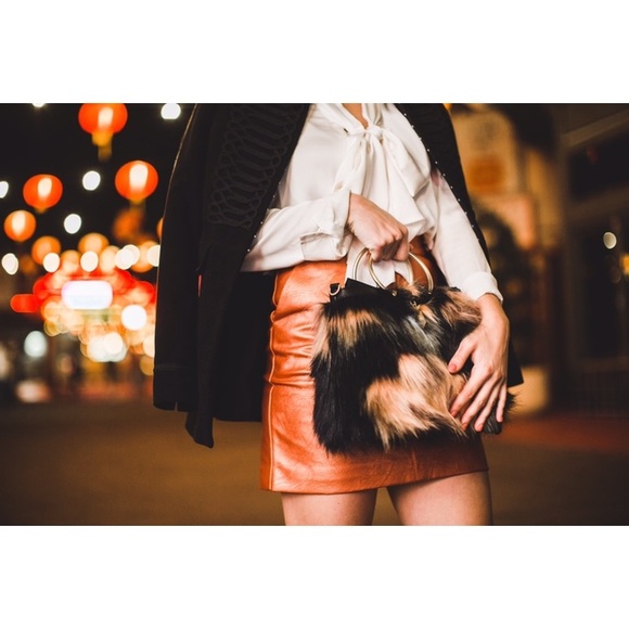 Foley & Corrina City Blooms Fur Ring Satchel - Picture 3 of 7